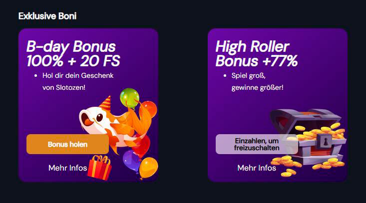 exklusives Slotozen-Casino